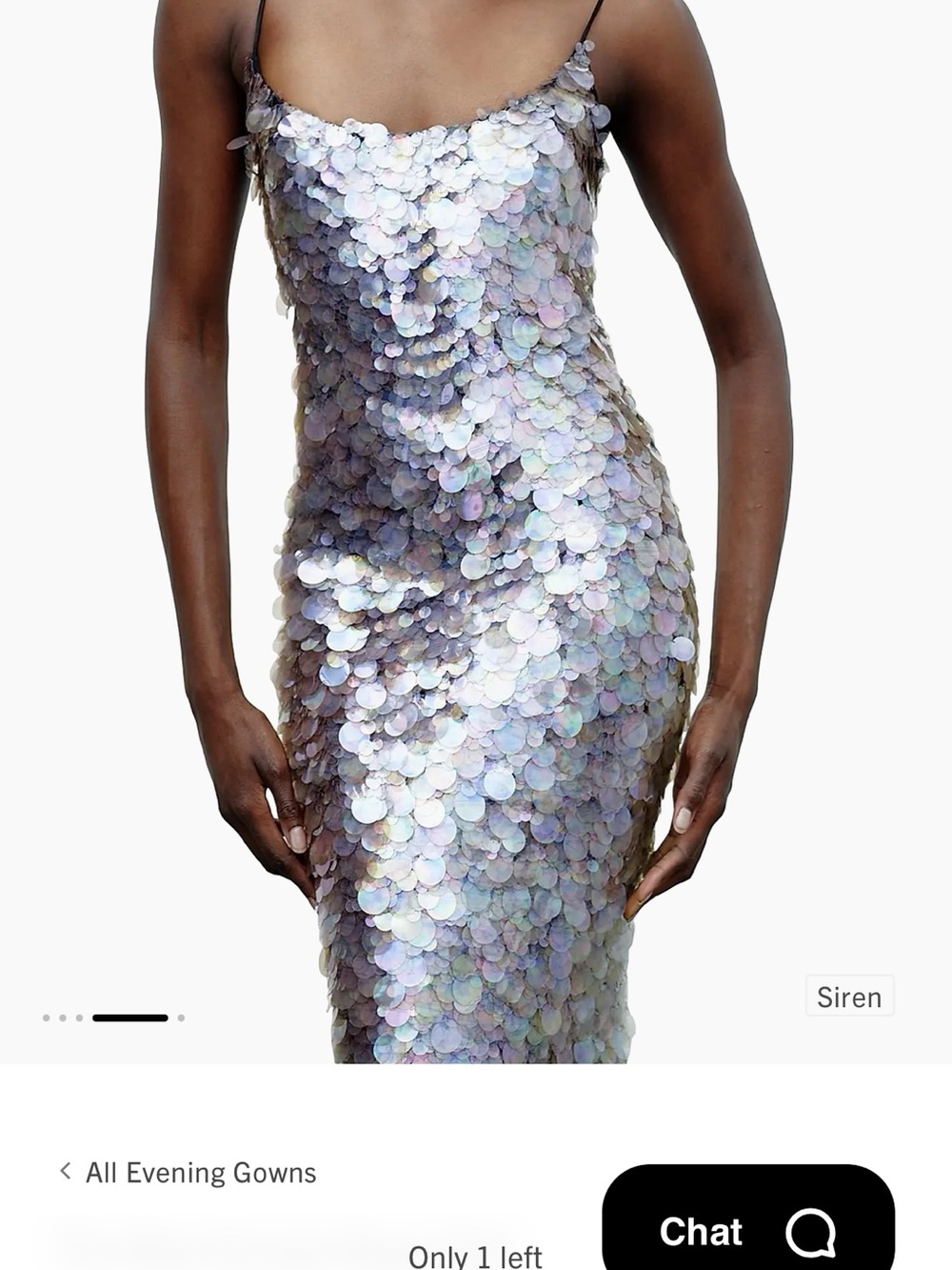 The New Arrivals Ilkyaz Ozel Isis Paillette Scoopneck Gown - Picture 5 of 5